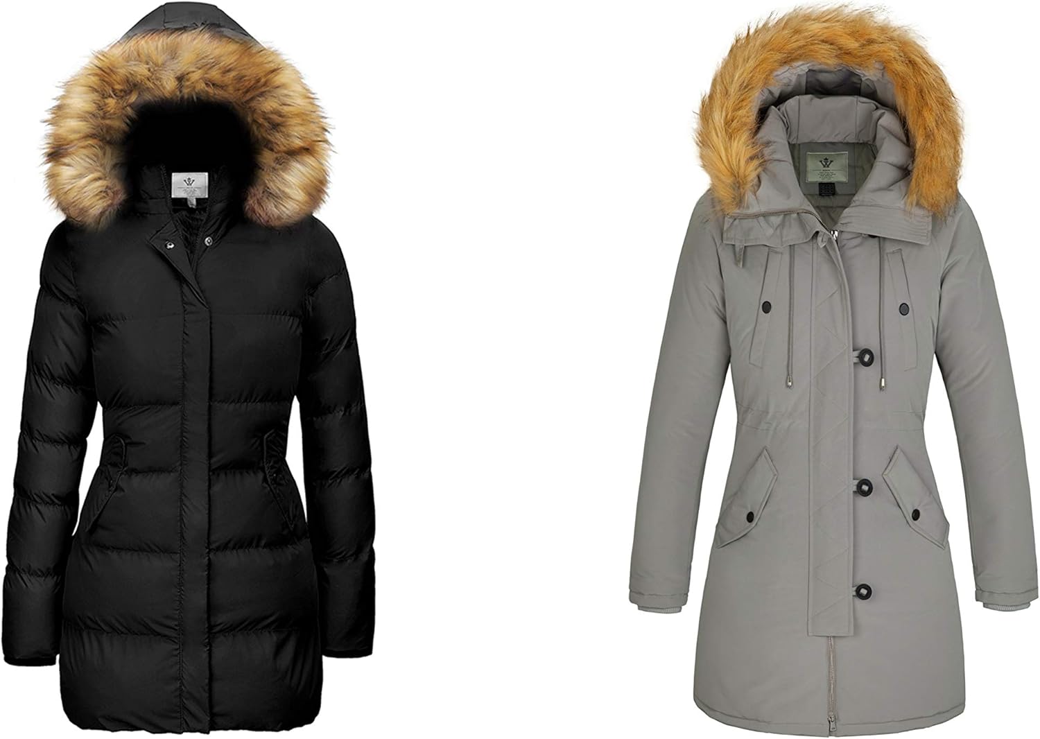 WenVen Women's Winter Waterproof Thicken Puffer Jacket with