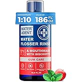 Concentrated Water flosser Rinse & mouthwash Gum Care| Add to Water Flosser & Oral irrigator | Apple Mint| Pack of 1 = 16.9 fl.oz | Alcohol Fluoride Free, Made in USA | WATER DENT