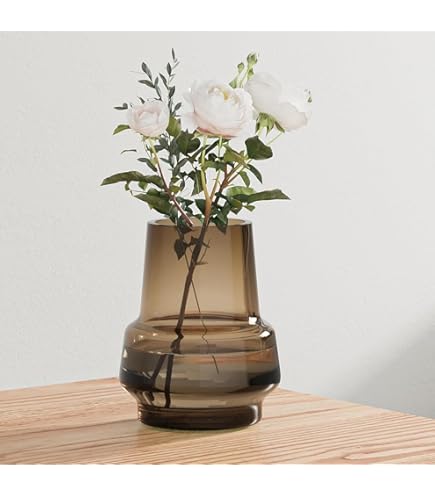 Amazon.com: MARIMEKKO Umpu Glass Flower Vase (Color Clay