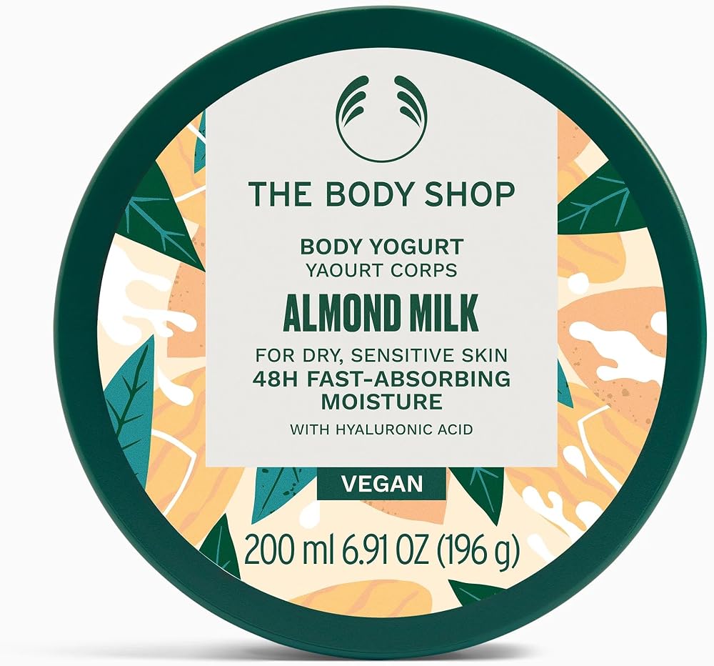 The Body Shop Almond Milk Body Yogurt 200ml Dry Sensitive Skin Vegan