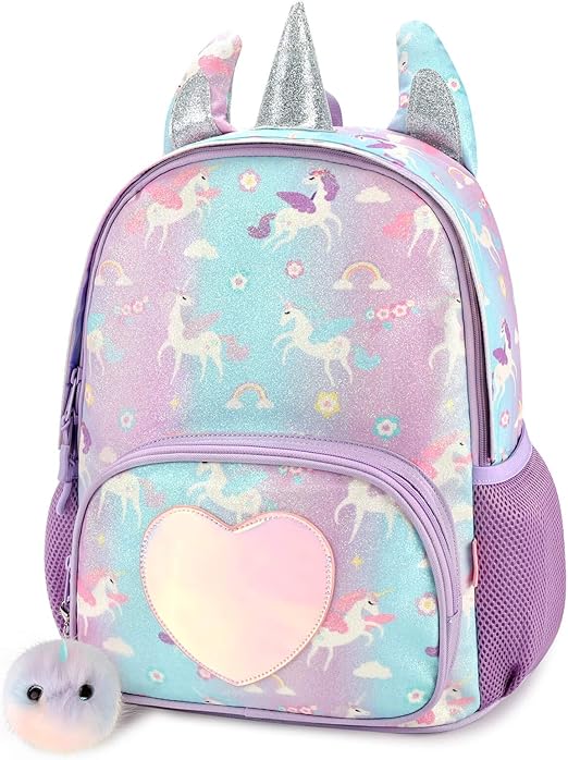 Mibasies Kids Unicorn Backpack for Girls Rainbow School Bag (Unicorn