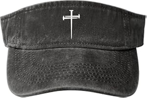 FATTTYCY Sports Sun Visor Hats Cotton Adjustable Black Sun Caps for Men Women