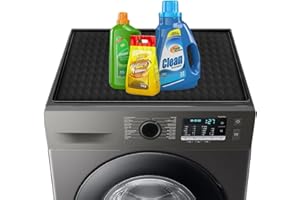 JUMGUN Silicone Washer and Dryer Top Protector Mat, 23.62''X19.69''/23.62''X23.62'' Washer Dryer Countertop, Non-Slip Waterproof Washable Dryer Top Protector Mat, Rubber Mat for Home Kitchen Laundry Room