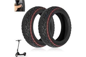 RidTianTek 9.5x2.50 Tubeless Tire 9.5 Inch with Live Glue Repairable for NIU KQi3/Pro/Max Electric Scooter Accessories, Rear Front Wheel Replacement, Non-Slip, Self Repairing (Type 2, 2 Pack)