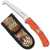 Outdoor Edge 4.4" Flip N' Zip Saw - Lightweight Folding Aluminum Handle Outdoor-Hunting Saw with 65Mn Spring Steel Blade and Triple Ground Teeth for Bone and Wood with Nylon Sheath