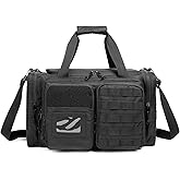 INSSTUID Gun Range Bag for Handguns and Ammo Tactical Pistol Case Shooting Range Duffle Bags Large Handguns Magazine Ammo Gear Accessories Pouch for Hunting Shooting Range Sport