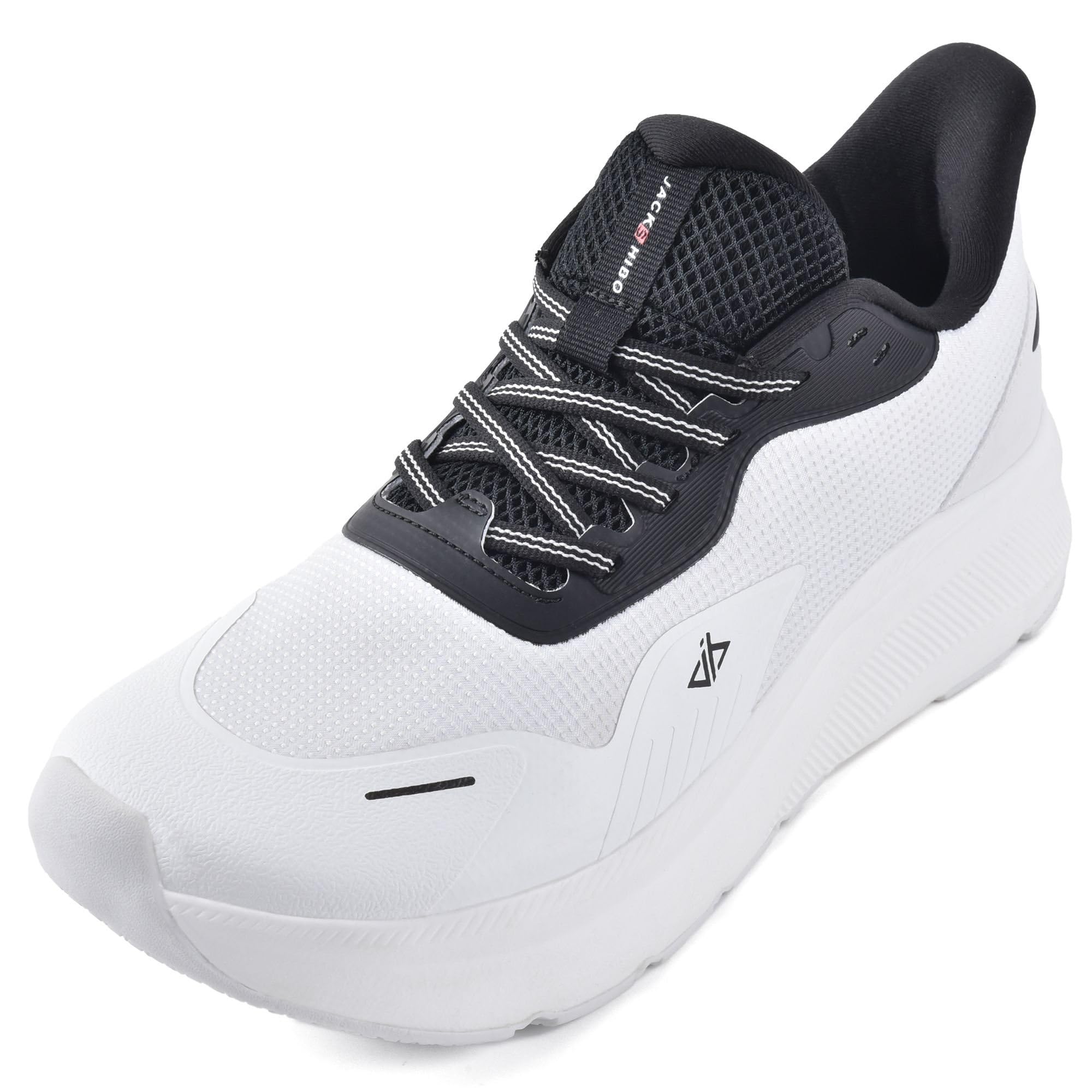 JACKSHIBO Handen Vrij Slip-In Herenschoenen - Orthopedische Wandelschoenen Met Voetboogsteun - Grijs 46 EU Breed