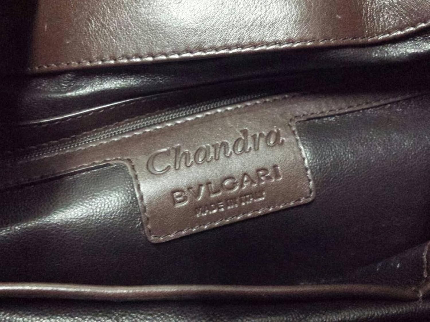 最安値挑戦 ブルガリ Bvlgari ショルダーバッグ チャンドラ カーキ ダークブラウン 中古 B07d8stz6k 驚きの値段 Lampaslighting Se