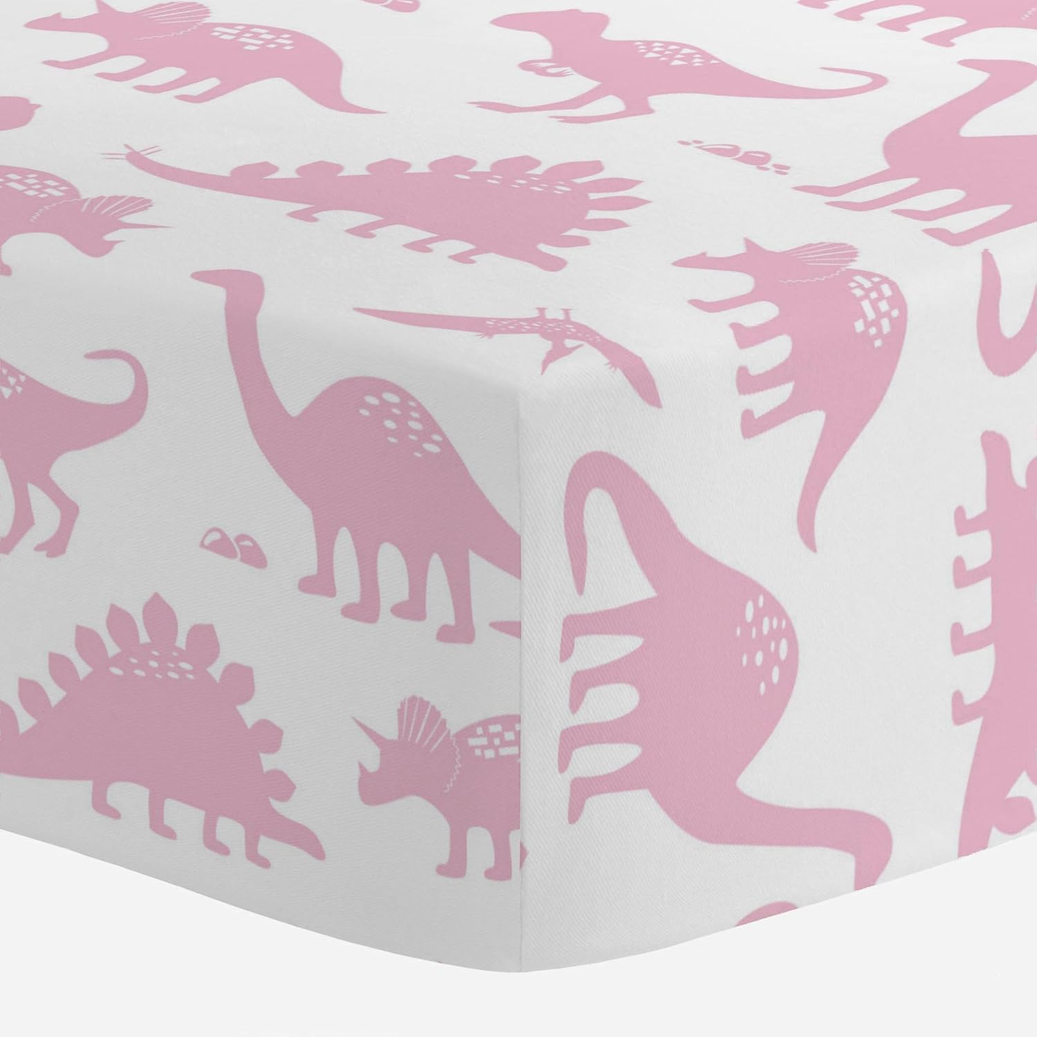 pink dinosaur crib bedding