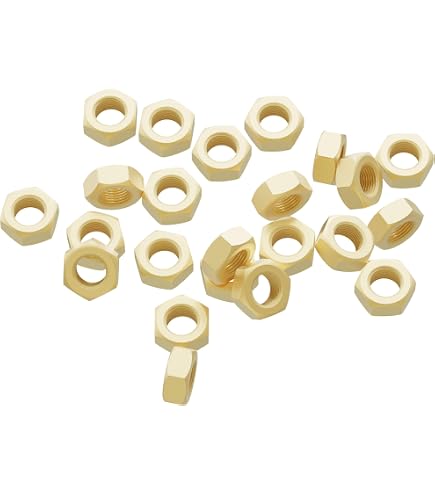 Lot De 20 écrous Hexagonaux M6 En Laiton Doré - Uxcell - Neufs