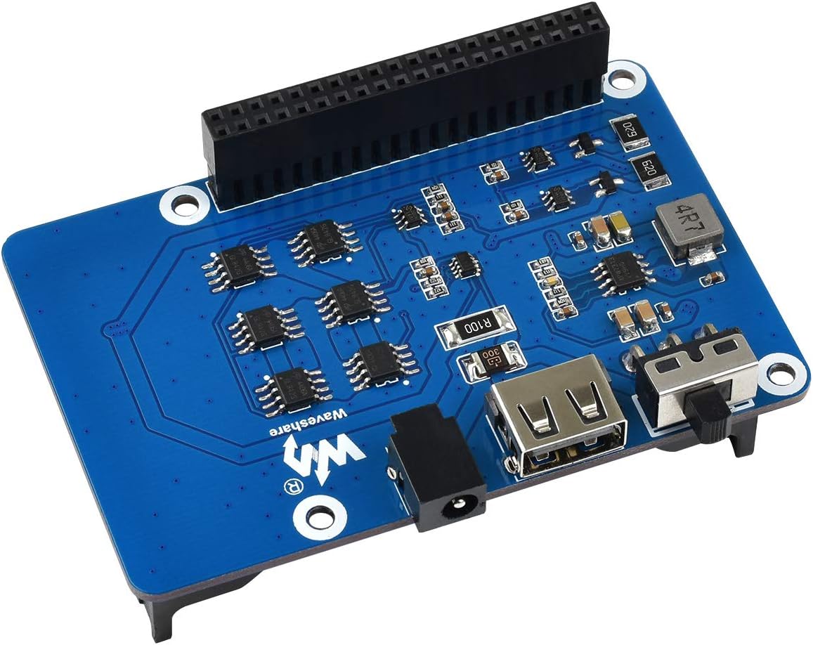 Waveshare UPS HAT for Raspberry Pi 5V Uninterruptible Power Supply, Multi batt Protection Circuits - Image 3
