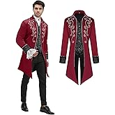 Men's Steampunk Gothic Medieval Vintage Jacket for Halloween
