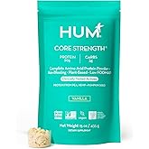 HUM Core Strength Vanilla Vegan Protein Powder, Gluten Free, Plant Based, 20g Protein per Serving, Amino Acids, Pea Hemp & Pumpkin Seed Proteins, Low Fodmap, Gut-Friendly, Easy to Digest, 15 Servings