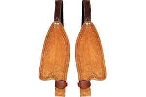 Horse Western Adult Tooled Genuine Leather Replacement Saddle Fenders Handmade Sold in Pairs ME-WSF-003