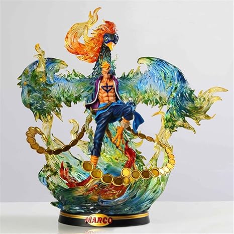 Amazon Co Jp ワンピース白ひげ海賊図フェニックス 世俗鳥マルコ図pvc Dxf図40cm ホーム キッチン