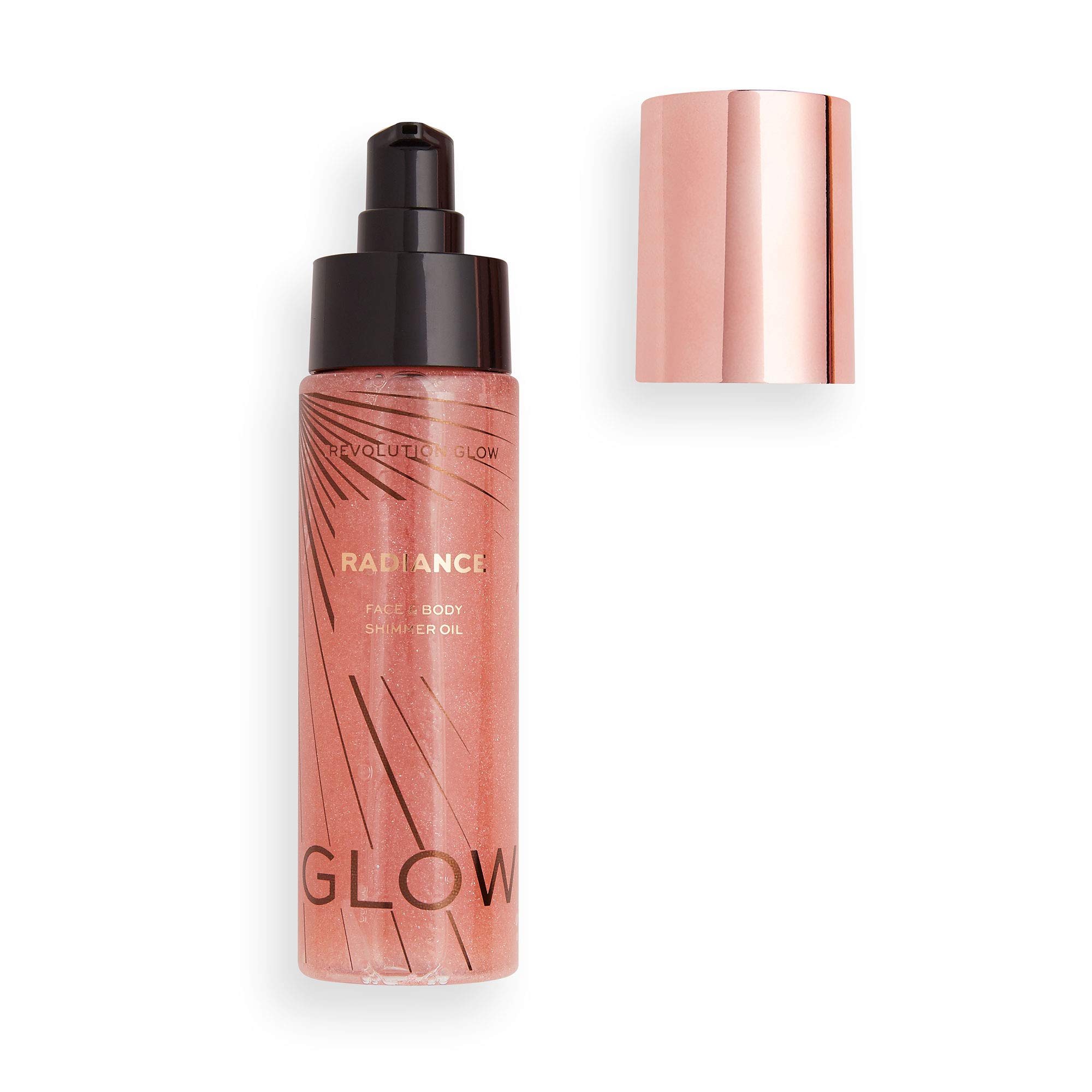 Revolution Beauty London, Radiance, Shimmer Oil, Highlighter, Pink, 100ml