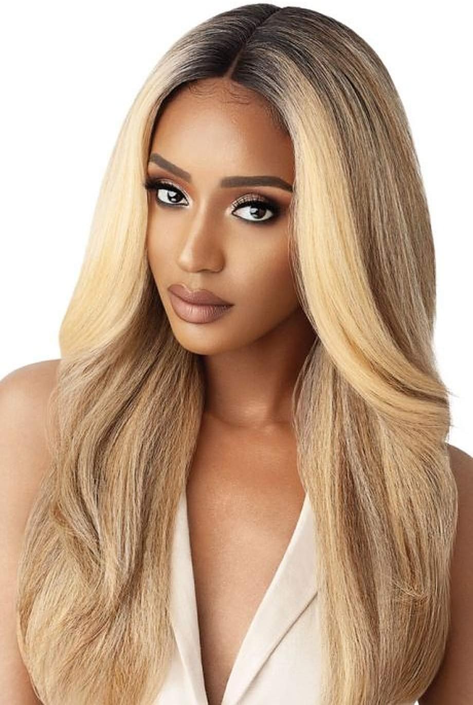 OT005 Natural & Soft Lace Front Wigs for Women - Pre-plucked Swiss Lace Natural Texture & Volume (BLACK CHERRY)