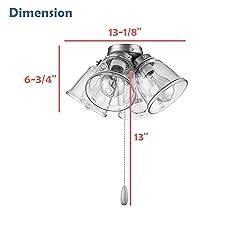 Aspen Creative 22016-1, Four-Light Ceiling Fan