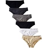 Kalon 6-Pack Women's Cheekini Bikini Soft Stretch Panties