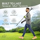 Pelle & Sol Garden Rake 38-63in Adjustable 25 Tines Lawn Yard Clean Up view 3