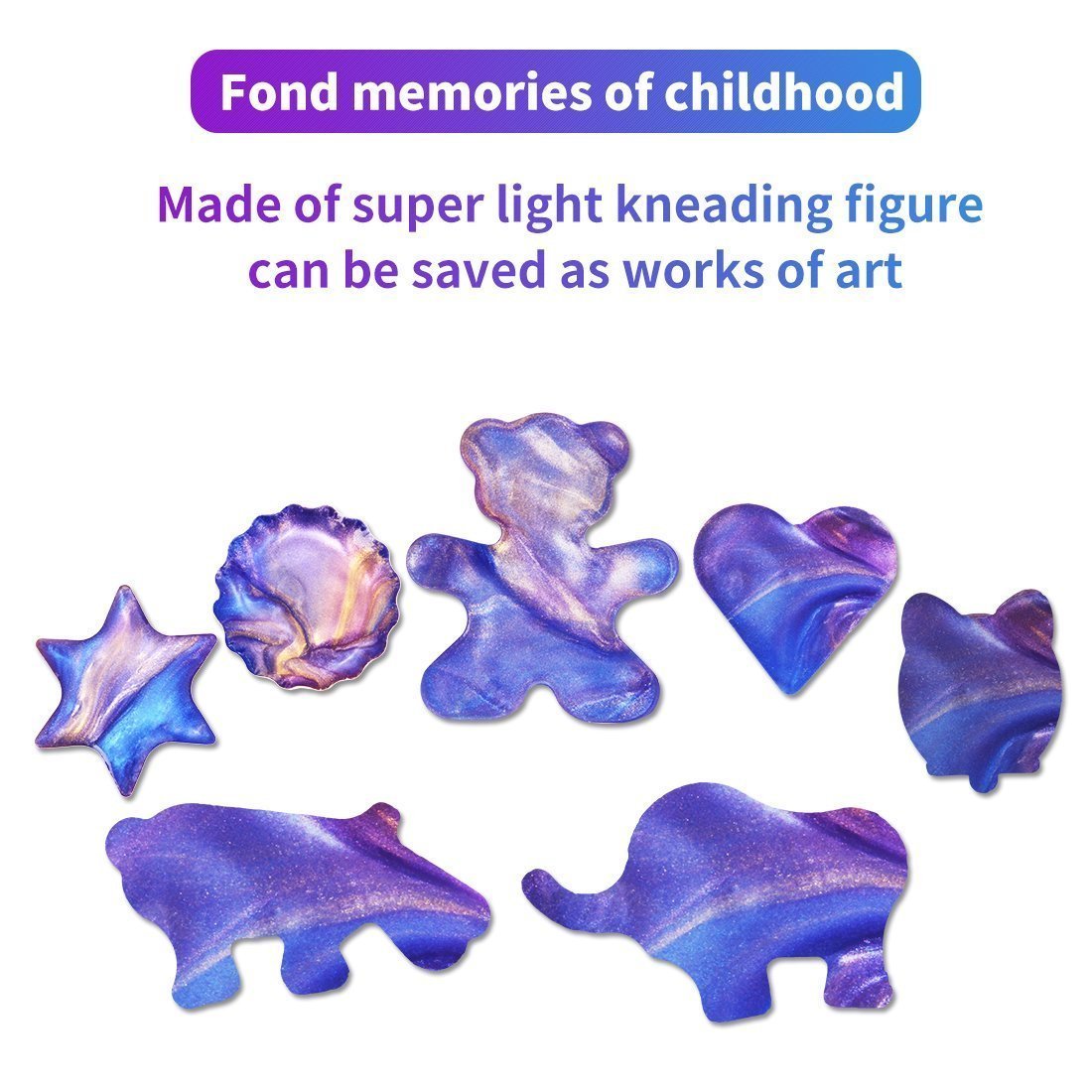 CETIM Galaxy Fluffy Slime, 7 OZ 3 Pack Colorful Soft Egg Slime Putty with Fruit Slices Stress Relief DIY Toy for Kids And Adults, Perfect Gift Idea for Mother\'s Day (galaxy slime)