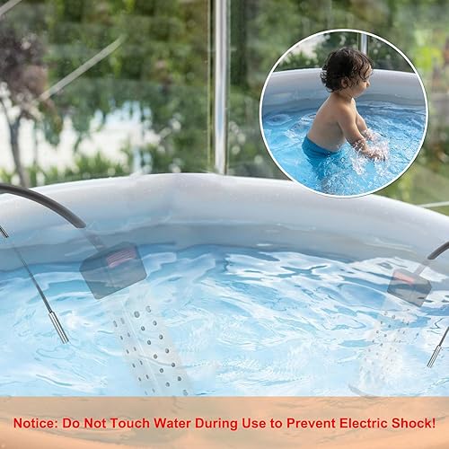 Immersion Water Heater, Water Heater Electric for Above Ground Pool  Bathtub, Bucket Heater with 2000W, Water W - Main Image