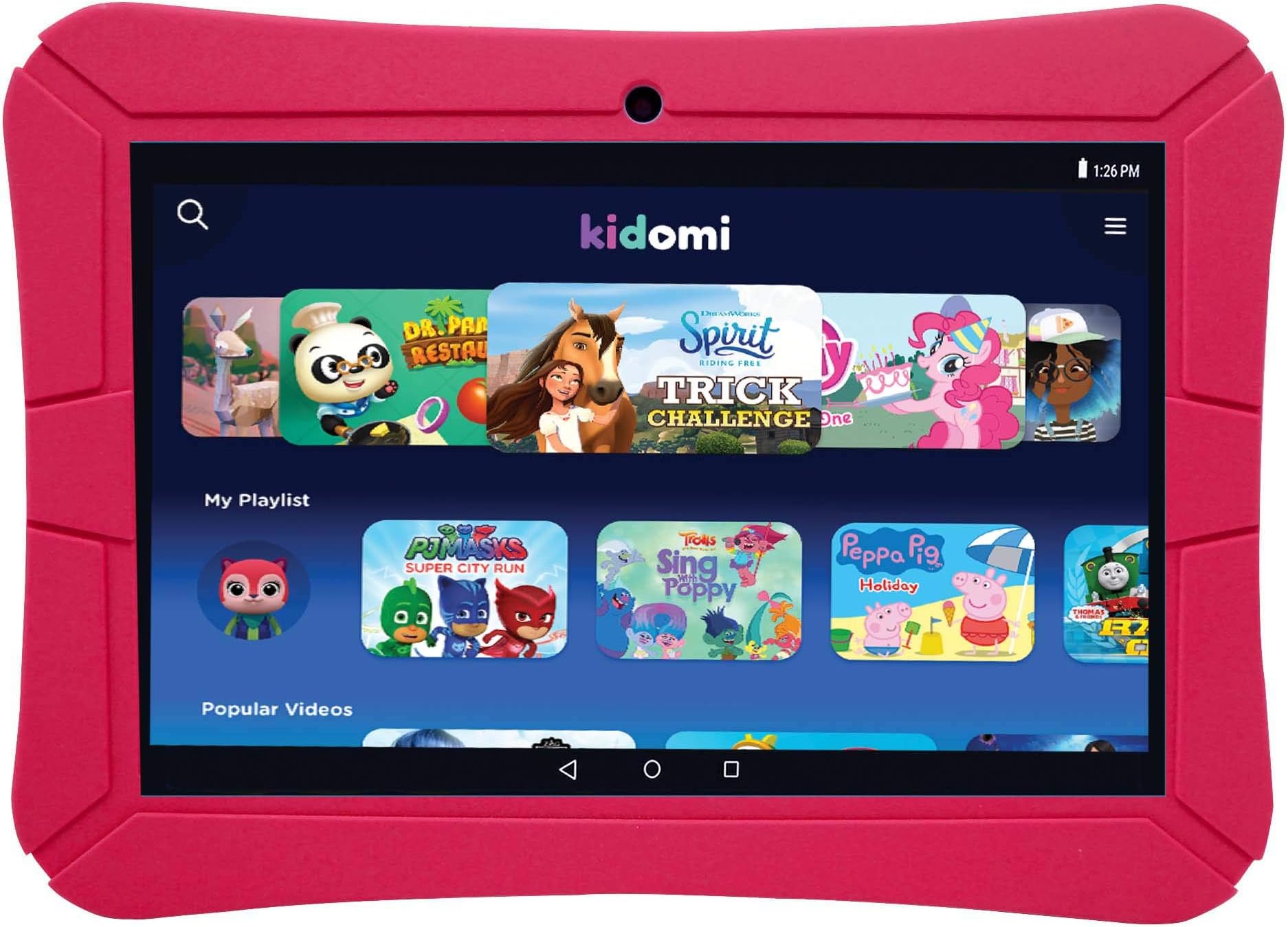 EPIK Refurbished 8-Inch High-Q Learning Tablet - 16GB Internal Storage and Built-in Wi-Fi - Water-Resistant, Red