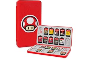 TIKOdirect Game Card Case for Switch/SD Cards, Storage 24 Switch Game Cards Portable Holder Pretty Cute Hard Shell with Magen