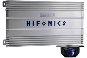 Hifonics BG-2500.1D Brutus Gamma Monoblock Super D Class 2500 Watt Car Audio Sound System Subwoofer Speaker Amp Amplifier with Bass Knob