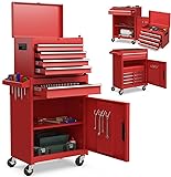 Goplus Tool Chest, 5 Drawers Rolling Tool Cabinet