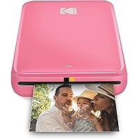 KODAK Step Instant Color Photo Printer with Bluetooth/NFC, Zink Technology & KODAK App for iOS & Android (Pink) Prints 2x3” S