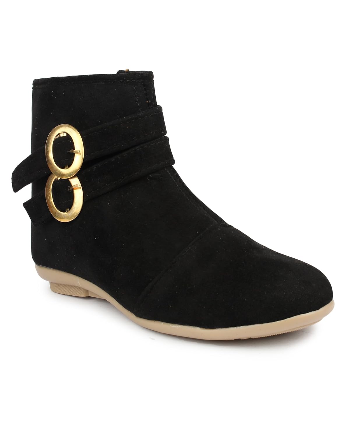 orysta stylish boot double b buckle black for women