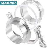 sourcing map Silicone Rubber Gasket White 155mm OD for 5.5 Inch Clamp view 5