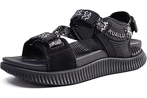 KuaiLu Womens Orthopedic Walking Sandals Arch Support Recovery Sport Outdoor Hiking Water Sandles Thick Athletic Cushion Comfortable Plantar Fasciitis Adjustable Sandals US6-12