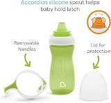 Munchkin Gentle Transition Baby Bottles 2 Pack 10oz Green Blue Handles view 6