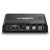 Musou AV RCA Composite + S-video +HDMI to HDMI Video Audio Converter Support 720P/1080P PAL/NTSC with RCA/S-video Cable for Xbox PS3 TV STB VHS VCR Camera Blue-Ray DVD,Black