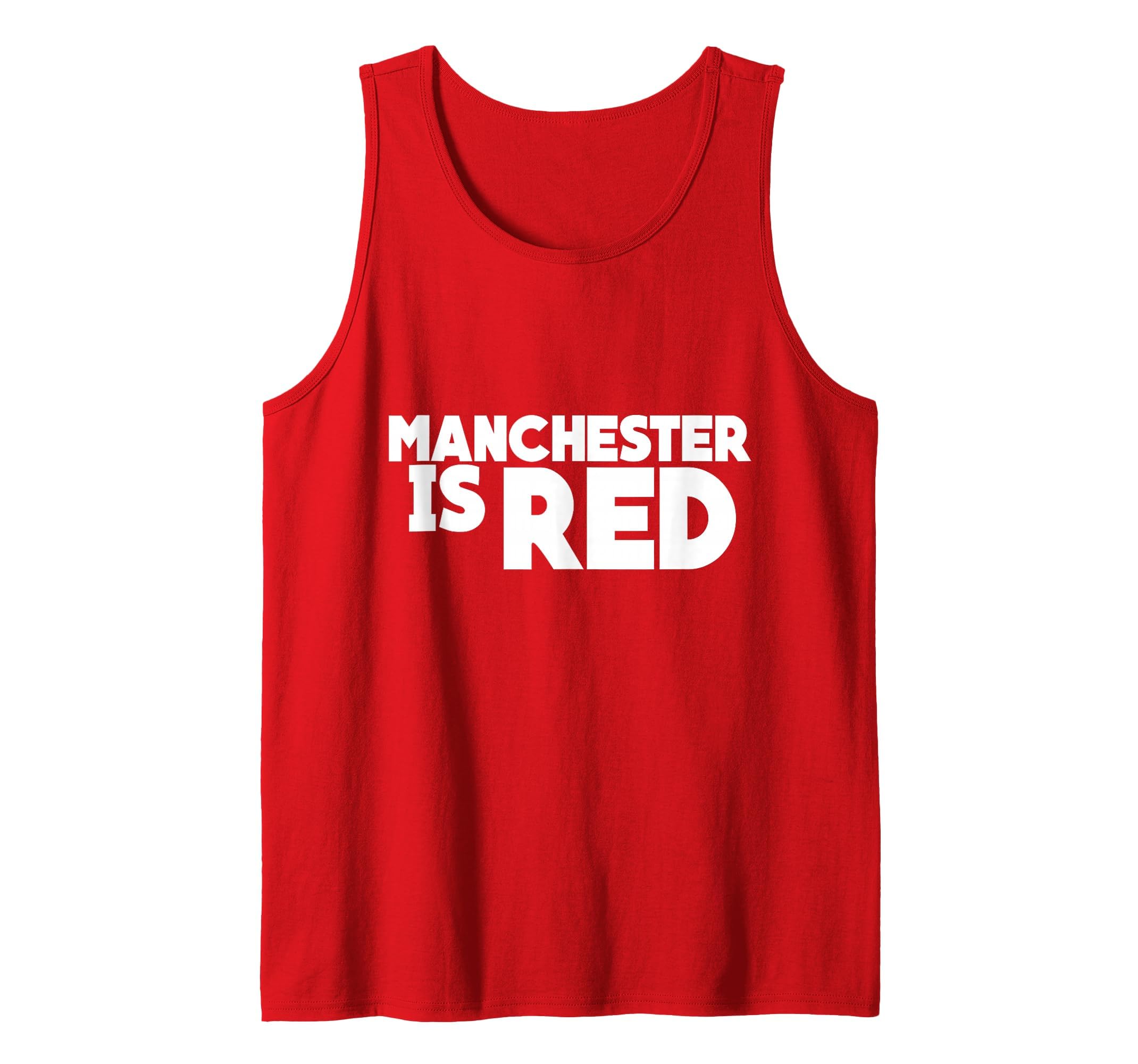 Manchester is Red T Shirt, United Supporter Essentials Tee Tank Top, Men, Red, Medium