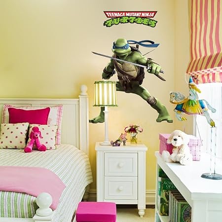 Myhome Teenage Mutant Ninja Turtles Cartoon Character Wall Decor Decal Removable Sticker For Kids Nursery Bedroom For Home Decoration