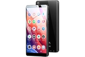 Oilsky 128GB MP3 Player with Bluetooth and WiFi, Android 13.0, 5.5" HD Touchscreen, 13MP Camera, Preloaded Spotify, Pandora, 1TB Expandable & Parental Controls Black