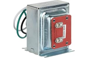 WUYELIN 24V 40VA Thermostat and Doorbell Transformer, Power Transformer Compatible with Nest, and Honeywell, and Ecobee and Sensi Thermostat, Nest Hello and All Versions of Doorbells