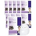 DERMAL Acai Berry Collagen Essence Facial Mask Sheet 23g Pack of 10 - Moisturizing & Firming Keeps Skin Healthy and Clean, Daily Skin Treatment Solution Sheet Mask