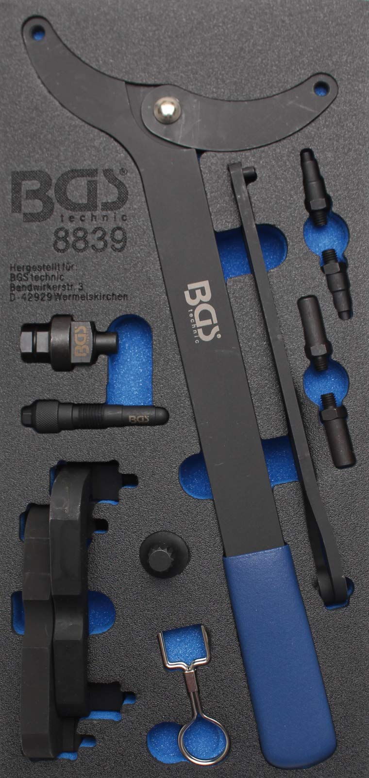 BGS 8839 | Tool Tray 1/3: Engine Timing Tool Set | for VAG 2.8, 3.0 TFSi