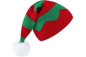 Century Star Christmas Hat Santa Hat Unisex Velvet Holiday Hat Xmas Unisex Classic Santa Hat for New Year Party