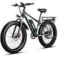 AMYET EB26 Electric Bike for Adults Peak 1500W Electric Bicycle 48V 15AH (720WH) Battery Electric Bike 26" Fat Tire Mountain 32mph 7 Speed Gears Electric Bike