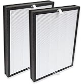 PUREBURG Replacement Filters Compatible with Aiper KJ200 & FAMREE FA500 Air Purifiers,2-Pack H13 HEPA Activated Carbon 2-in-1 3-Stage Filtration Air Clean