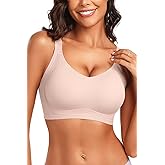 Vertvie Women's Seamless Wireless Push Up Bras with Support and Lift No Underwire Bralettes Full Coverage Sport Everyday Bra
