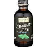 Frontier Co-op Organic Peppermint Flavor, 2 Ounce Glass Jar, Non-Alcoholic, Great for Baking, Coffee and More