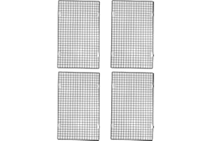 4PCS Cooling Racks, 16x9in Stainless Steel Baking Rack Cake Cookies Grid Tray Thick Wire Cookie Rack for Baking, Kitchen, Gri