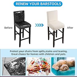 YISUN Waterproof Bar Stool Covers, Stretch Pub