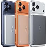 TORRAS MiniMag Power Bank, Ultra Slim 5,000mAh Wireless Portable Charger with USB-C Cable, Fast Charging iPhone Air Magnetic Battery Pack, Compatible for iPhone 17/16/15/14/13/12, Glacier Gray